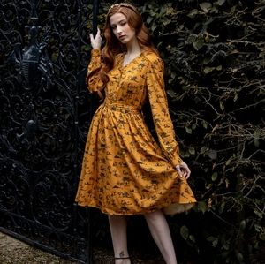 Lindy Bop Skeleton Toile Dress